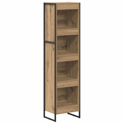 Armadio per Libri Rovere Artigianale 80 x 30 x 155 cm