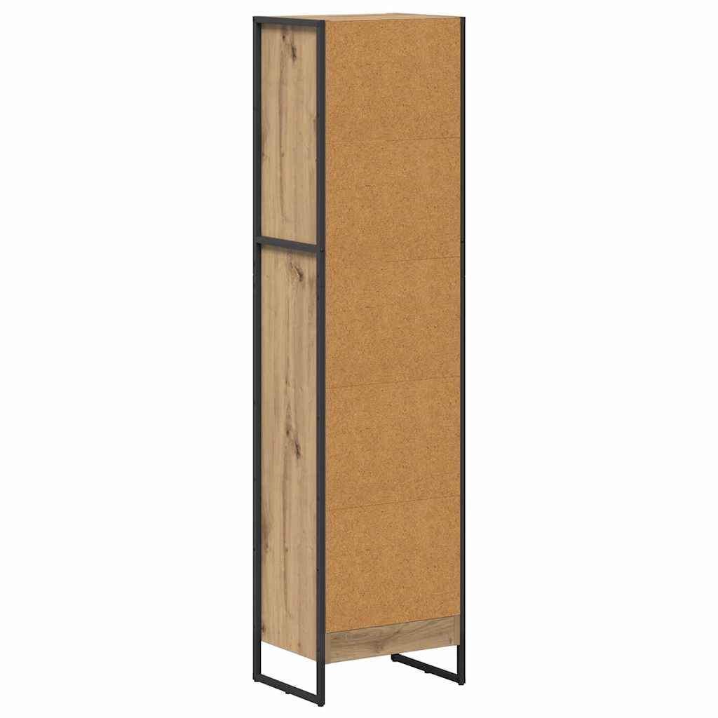 Armadio per Libri Rovere Artigianale 80 x 30 x 155 cm