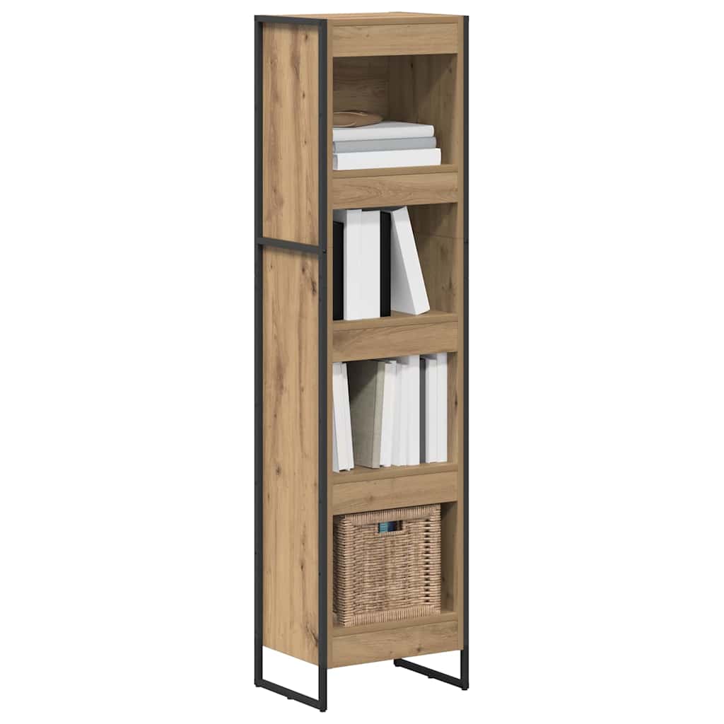 Armadio per Libri Rovere Artigianale 80 x 30 x 155 cm