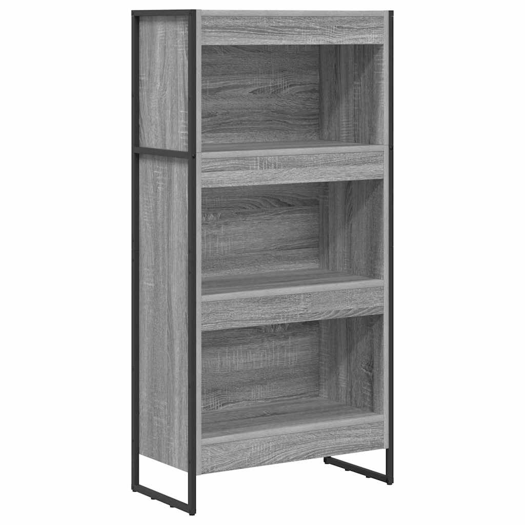 Armadio per Libri Grigio Sonoma 80 x 30 x 155 cm
