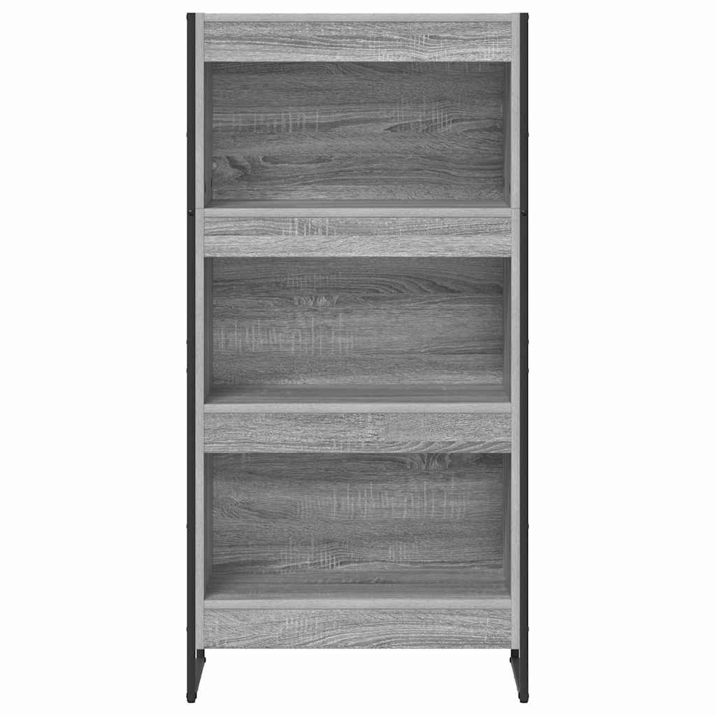 Armadio per Libri Grigio Sonoma 80 x 30 x 155 cm