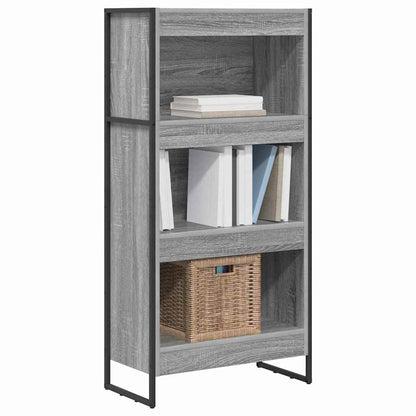Armadio per Libri Grigio Sonoma 80 x 30 x 155 cm