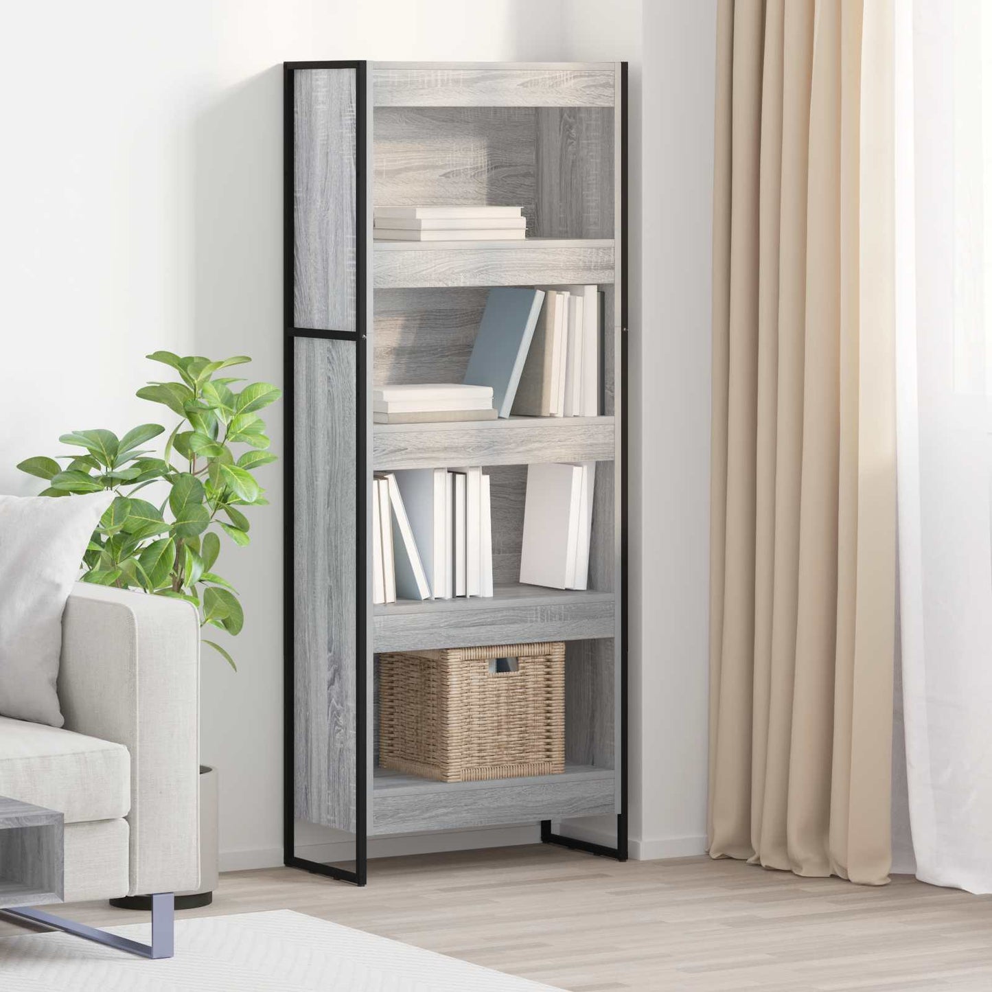 Armadio per Libri 60 x 30 x 155 cm Legno ingegnerizzato - homemem39