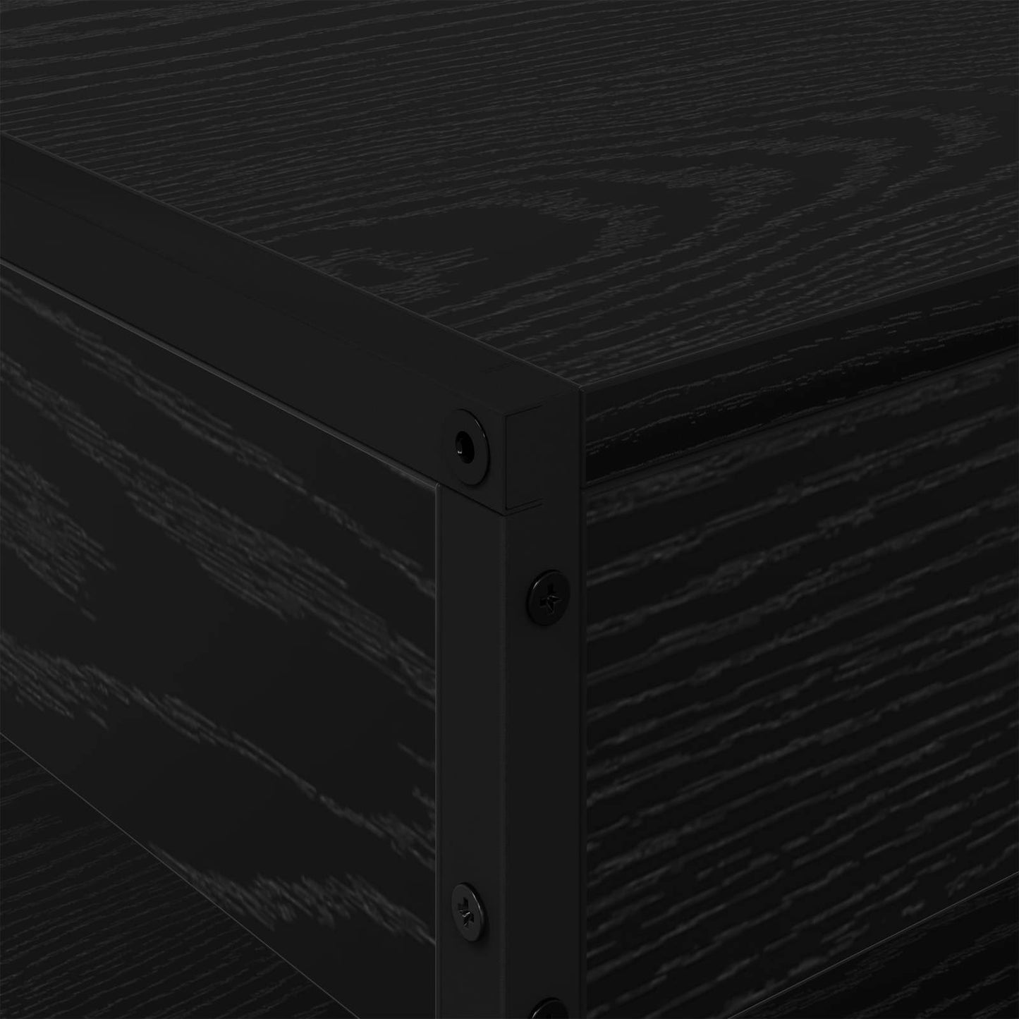 Tavolino da salotto Rovere Nero 80 x 50 x 40 cm