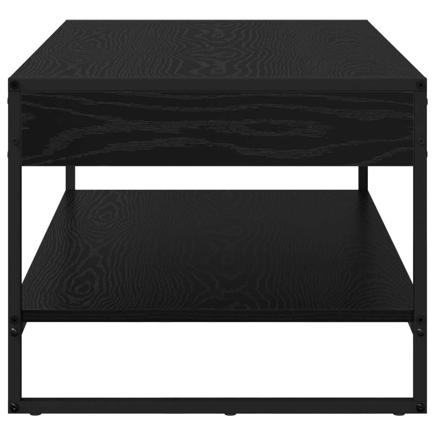 Tavolino da salotto Rovere Nero 80 x 50 x 40 cm