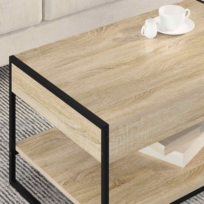 Tavolino da salotto Sonoma 80 x 50 x 40 cm Legno multistrato