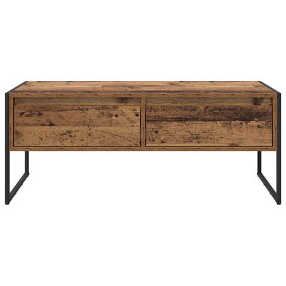 Tavolino da salotto con cassetto Legno vecchio 100 x 46 x 40 cm