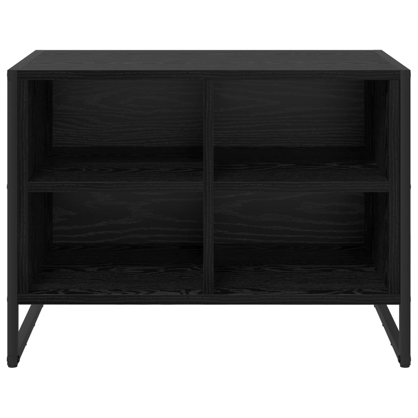 Mobile per scarpe Rovere Nero 60 x 35 x 44 cm Legno multistrato