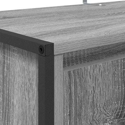 Mobile per scarpe con porta Grigio Sonoma 79 x 36 x 100 cm