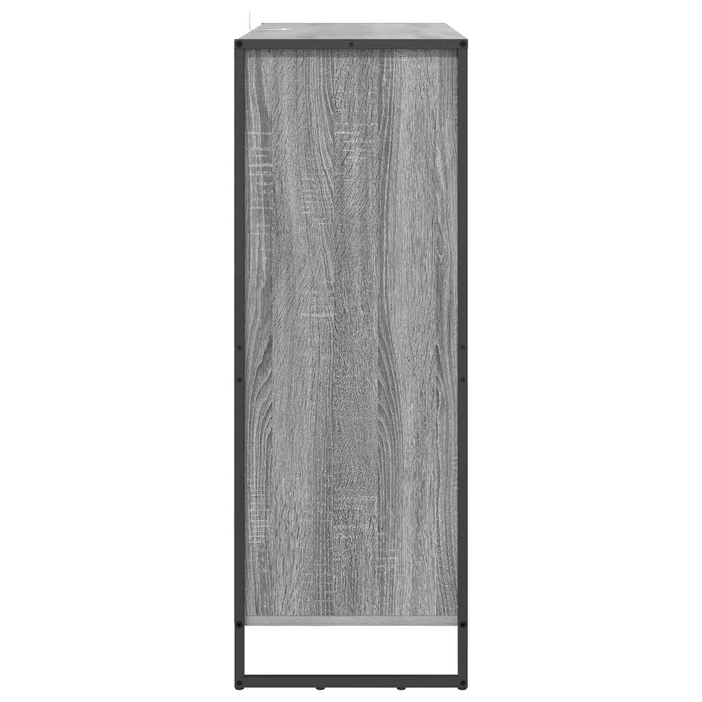 Mobile per scarpe con porta Grigio Sonoma 79 x 36 x 100 cm