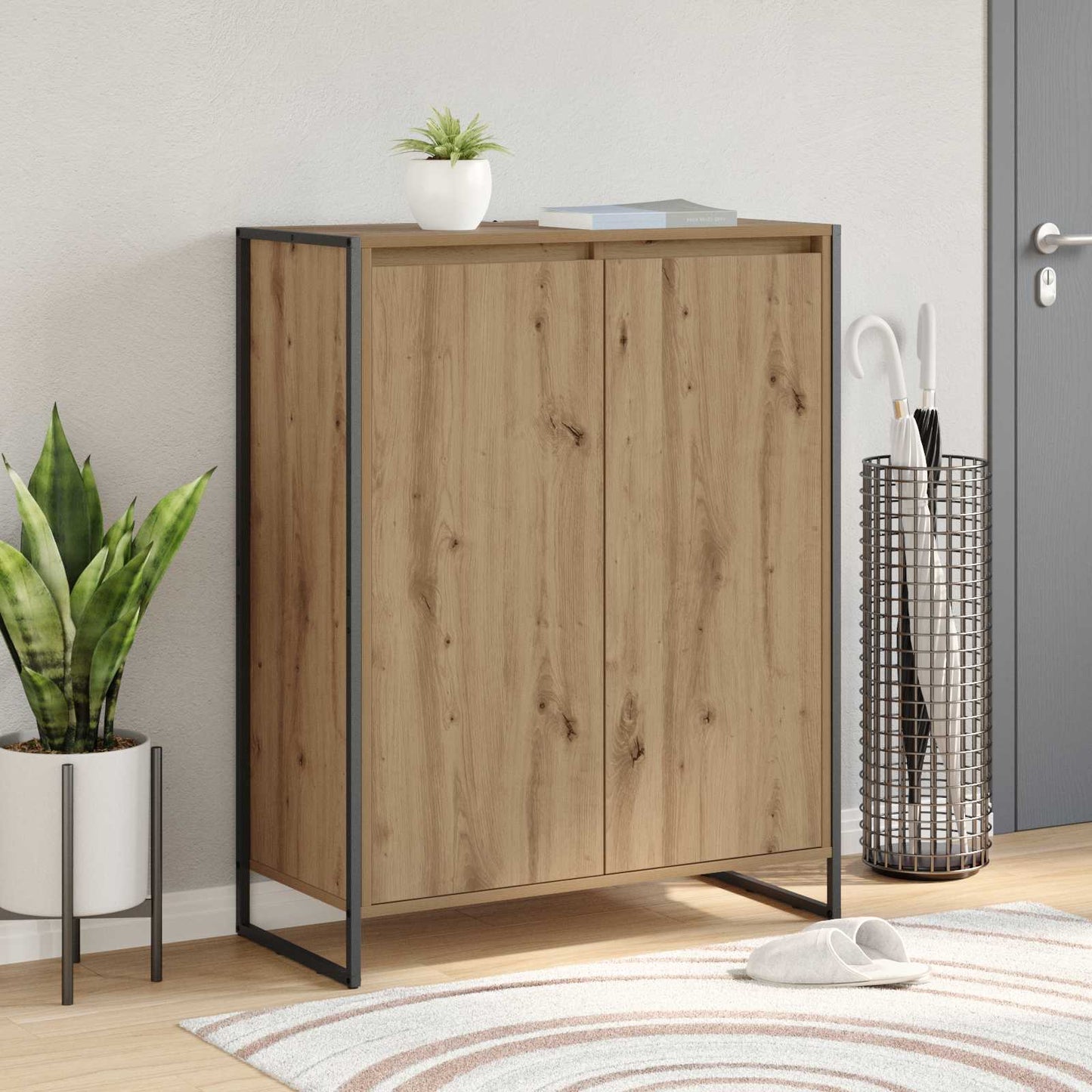 Mobile per scarpe con porta Rovere Artigianale 79 x 36 x 100 cm