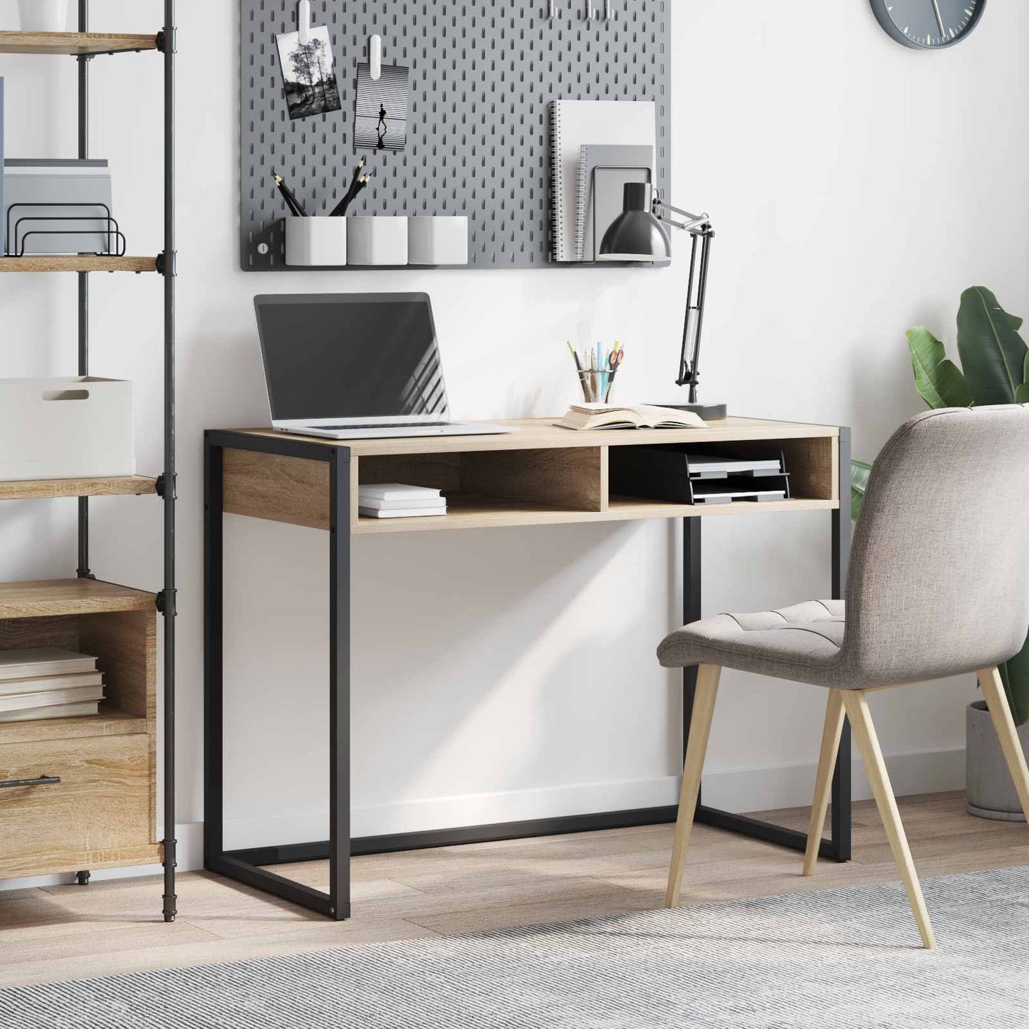 Scrivania Sonoma 100 x 50 x 75 cm Legno multistrato | homemem39