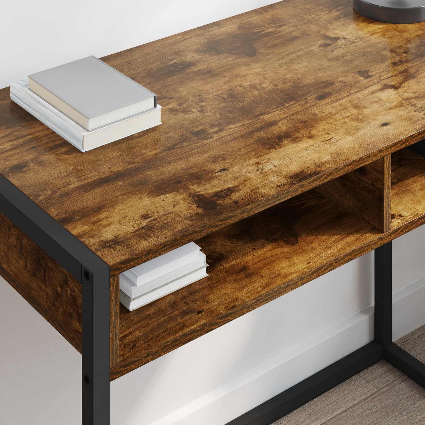 Scrivania Quercia Fumosa 100 x 50 x 75 cm Legno multistrato | homemem39