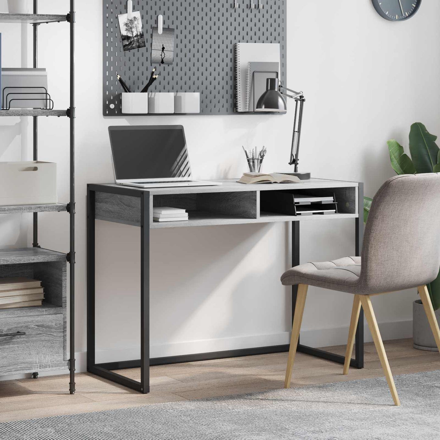 Scrivania Grigio Sonoma 100 x 50 x 75 cm Legno multistrato