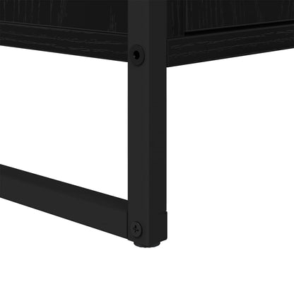 Mobile da Bagno Rovere Nero 90 x 30 x 60 cm Legno multistrato