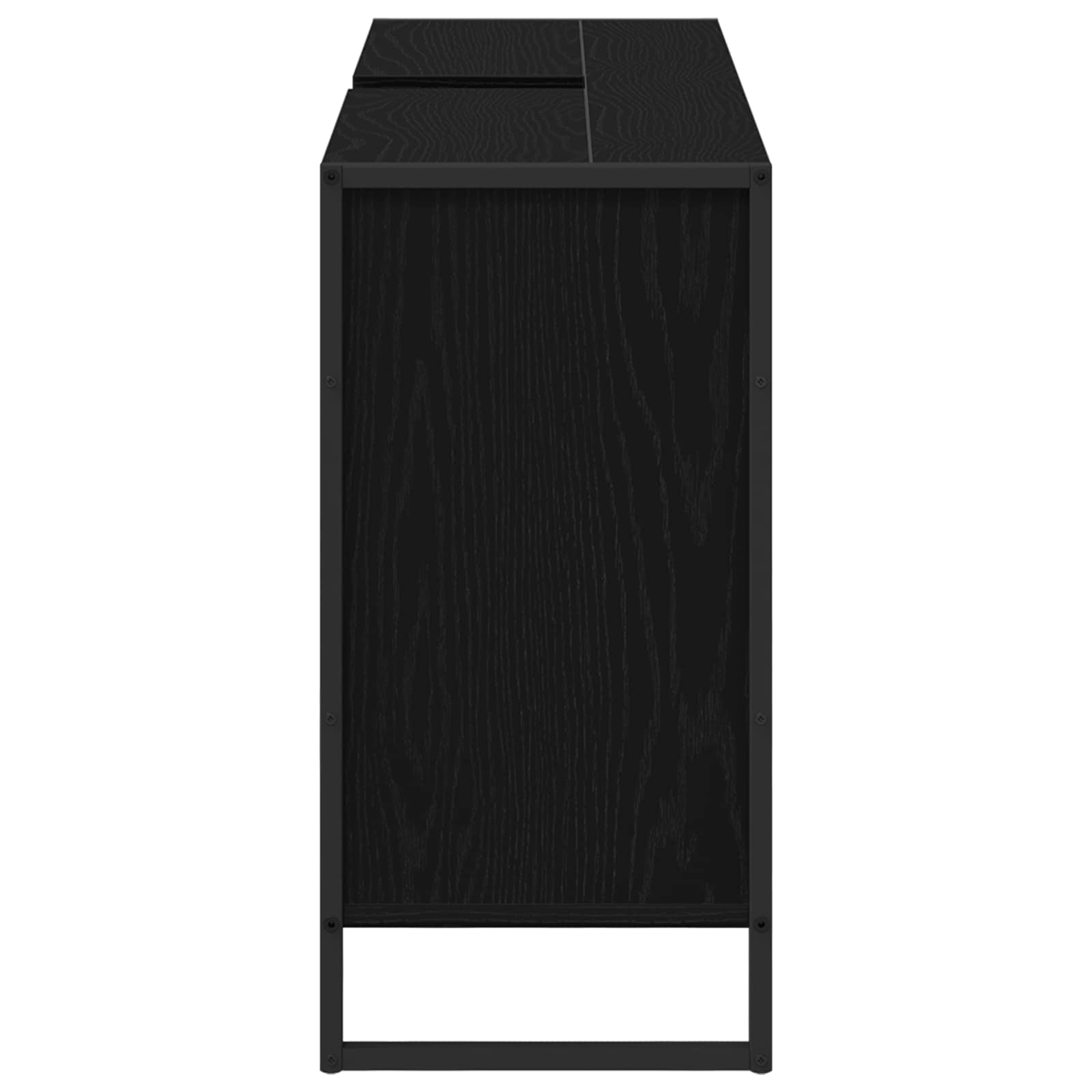 Mobile da Bagno Rovere Nero 90 x 30 x 60 cm Legno multistrato | homemem39