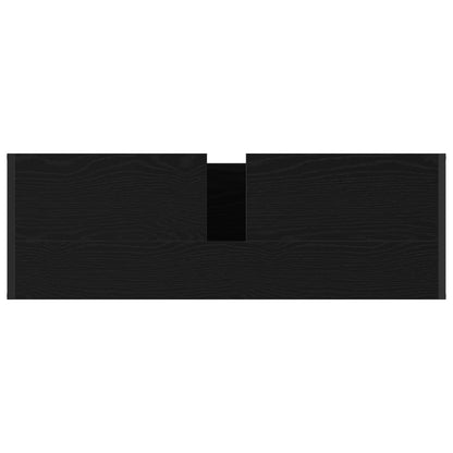 Mobile da Bagno Rovere Nero 90 x 30 x 60 cm Legno multistrato | homemem39