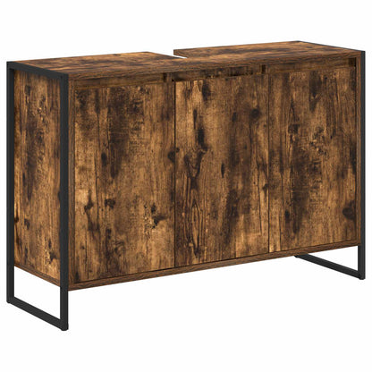 Mobile da Bagno con porta Quercia Fumosa 90 x 30 x 60 cm | homemem39