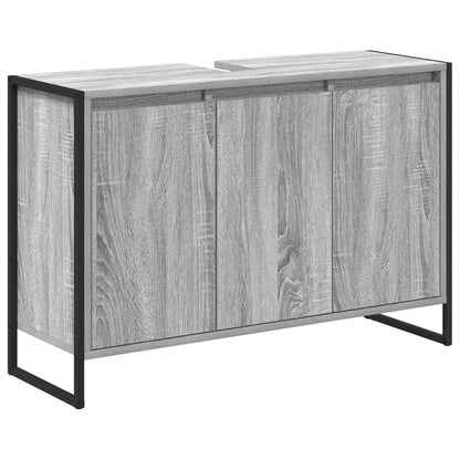Mobile da Bagno Grigio Sonoma 90 x 30 x 60 cm Legno multistrato | homemem39