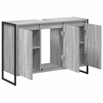 Mobile da Bagno Grigio Sonoma 90 x 30 x 60 cm Legno multistrato | homemem39