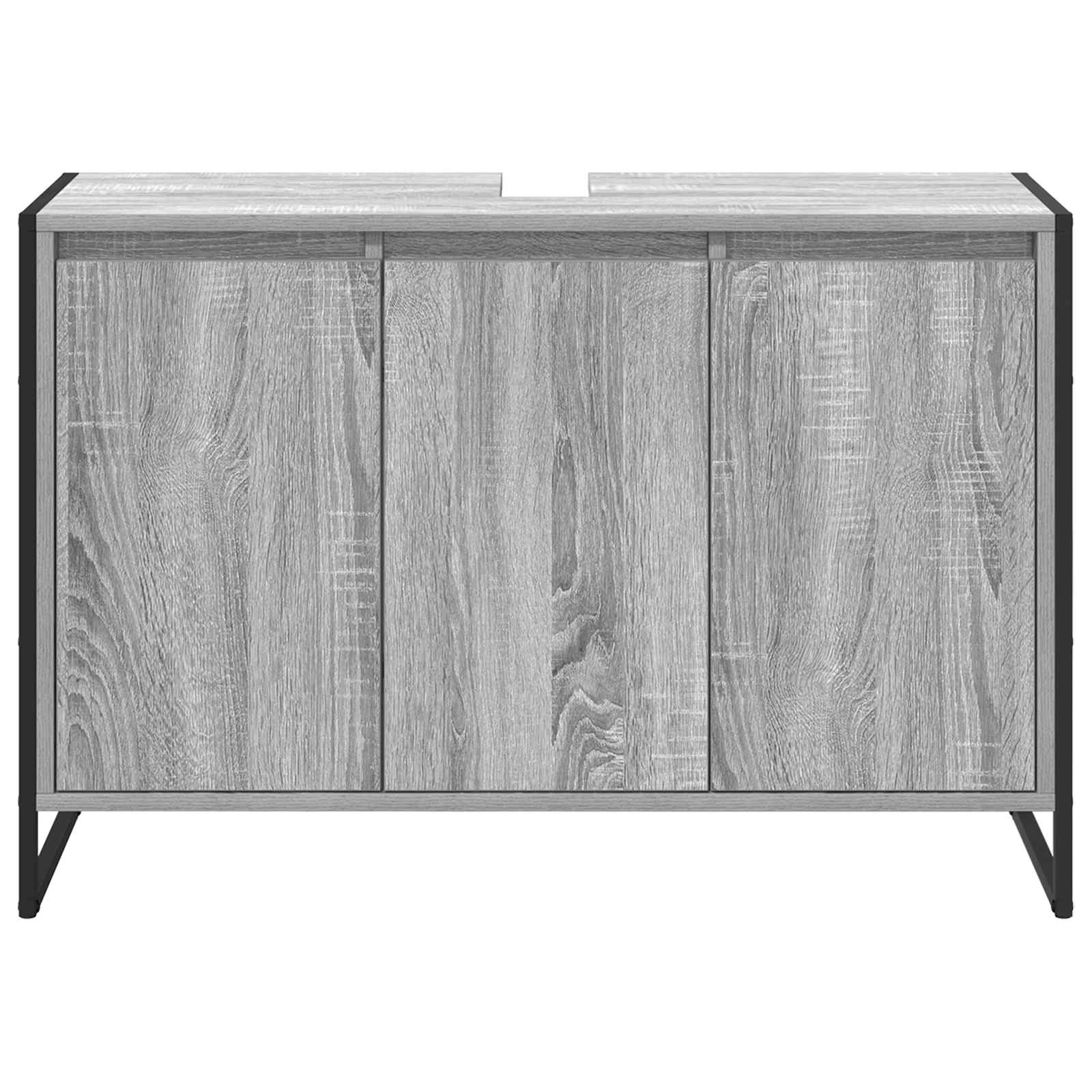 Mobile da Bagno Grigio Sonoma 90 x 30 x 60 cm Legno multistrato | homemem39