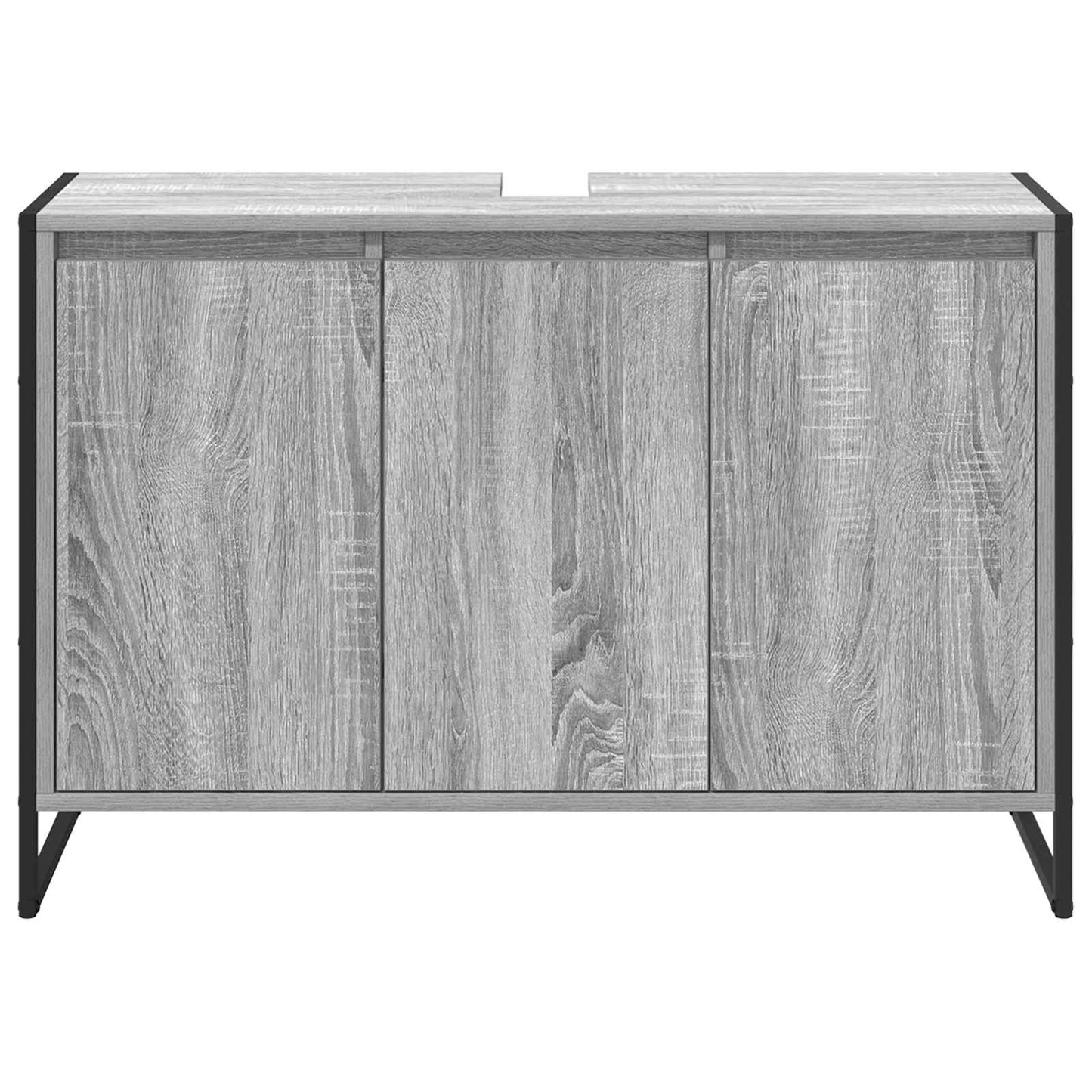 Mobile da Bagno Grigio Sonoma 90 x 30 x 60 cm Legno multistrato