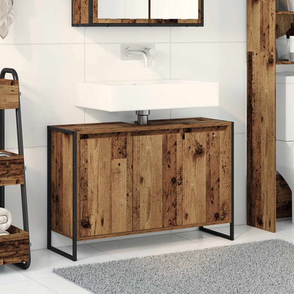 Mobile da Bagno Legno vecchio 90 x 30 x 60 cm Legno multistrato