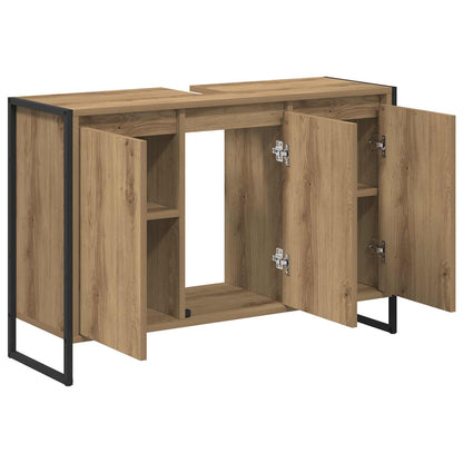 Mobile da Bagno con porta Rovere Artigianale 90 x 30 x 60 cm | homemem39