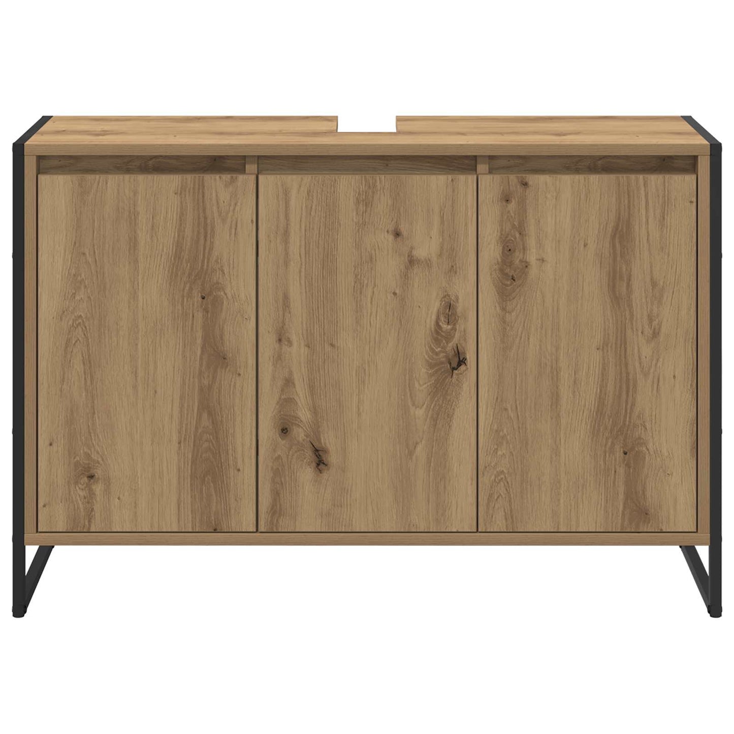 Mobile da Bagno con porta Rovere Artigianale 90 x 30 x 60 cm | homemem39