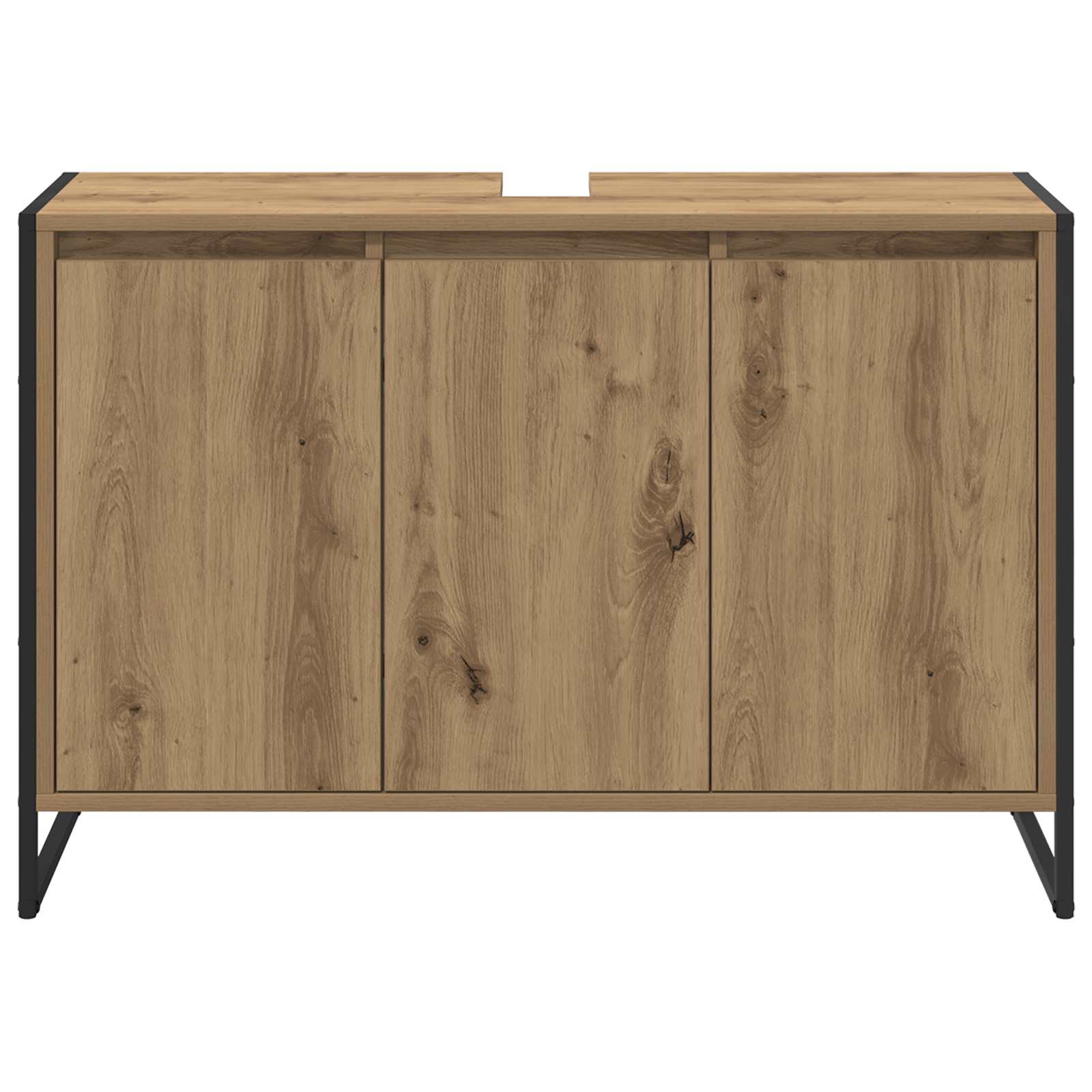 Mobile da Bagno con porta Rovere Artigianale 90 x 30 x 60 cm | homemem39