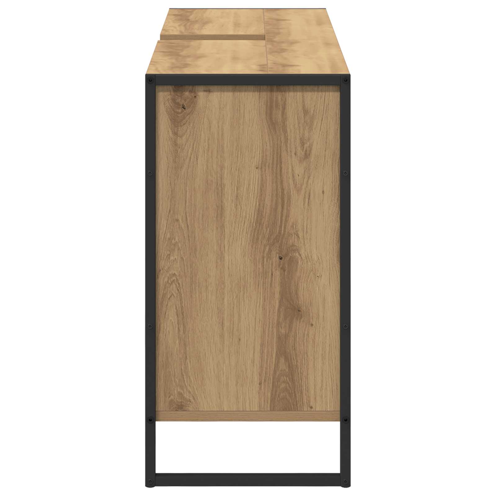 Mobile da Bagno con porta Rovere Artigianale 90 x 30 x 60 cm | homemem39
