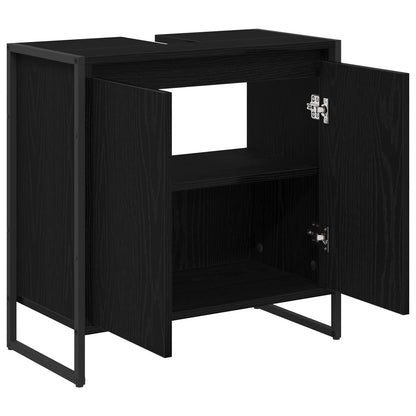 Mobile da Bagno Rovere Nero 60 x 30 x 60 cm Legno multistrato | homemem39
