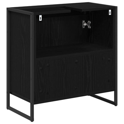 Mobile da Bagno Rovere Nero 60 x 30 x 60 cm Legno multistrato