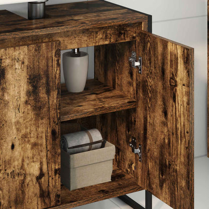 Mobile da Bagno con porta Quercia Fumosa 60 x 30 x 60 cm | homemem39