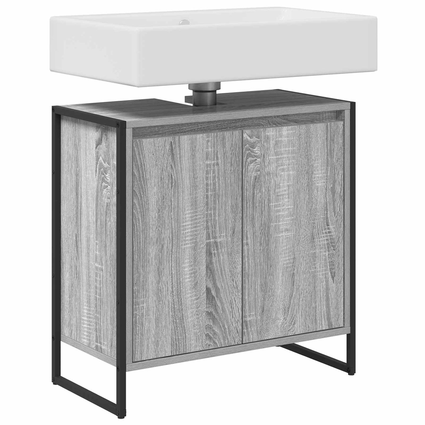 Mobile da Bagno Grigio Sonoma 60 x 30 x 60 cm Legno multistrato | homemem39
