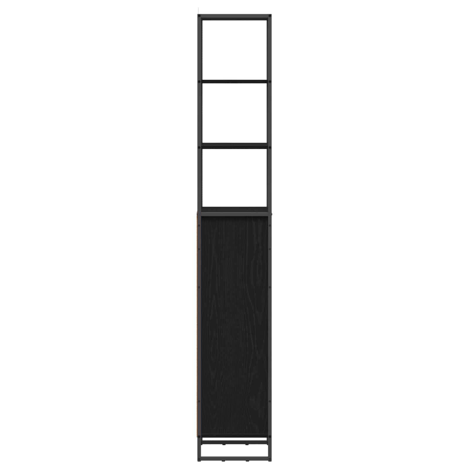 Mobile da Bagno Rovere Nero 40 x 30 x 180 cm Legno multistrato | homemem39