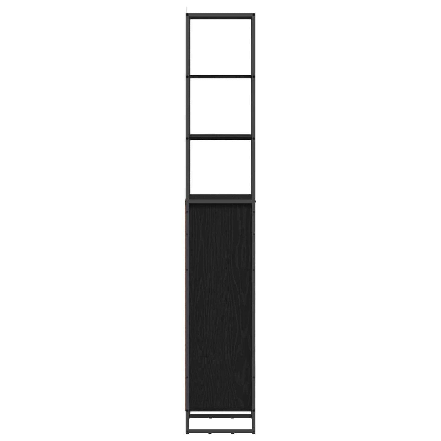 Mobile da Bagno Rovere Nero 40 x 30 x 180 cm Legno multistrato