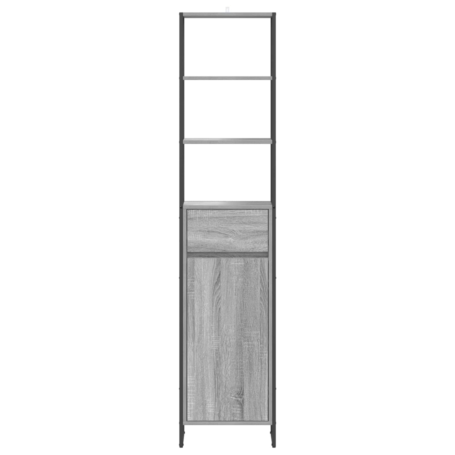 Mobile da Bagno con cassetto Grigio Sonoma 40 x 30 x 180 cm