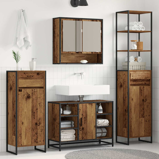 Mobile da Bagno con cassetto Legno vecchio 40 x 30 x 180 cm | homemem39