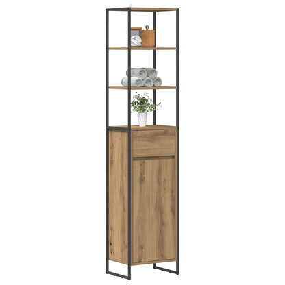 Mobile da Bagno con porta Rovere Artigianale 40 x 30 x 180 cm