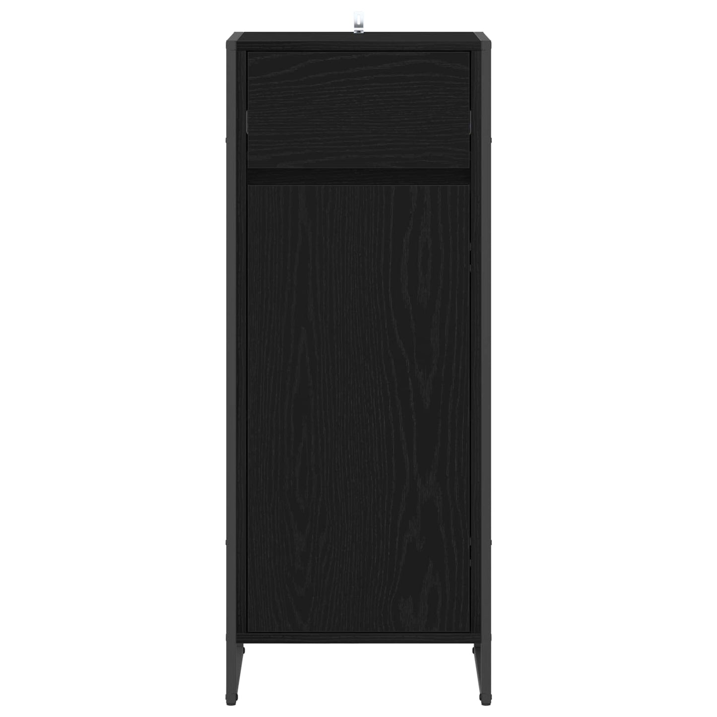 Mobile da Bagno Rovere Nero 40 x 30 x 100 cm Legno multistrato | homemem39