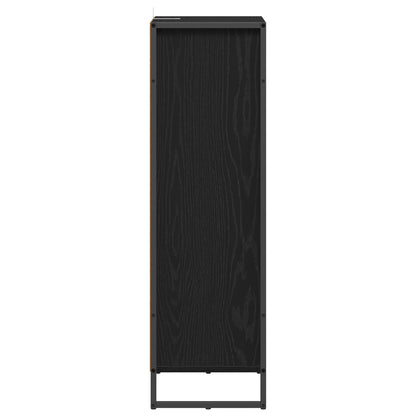 Mobile da Bagno Rovere Nero 40 x 30 x 100 cm Legno multistrato | homemem39