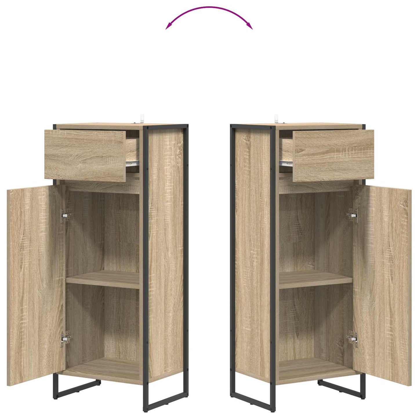 Mobile da Bagno Sonoma 40 x 30 x 100 cm Legno ingegnerizzato