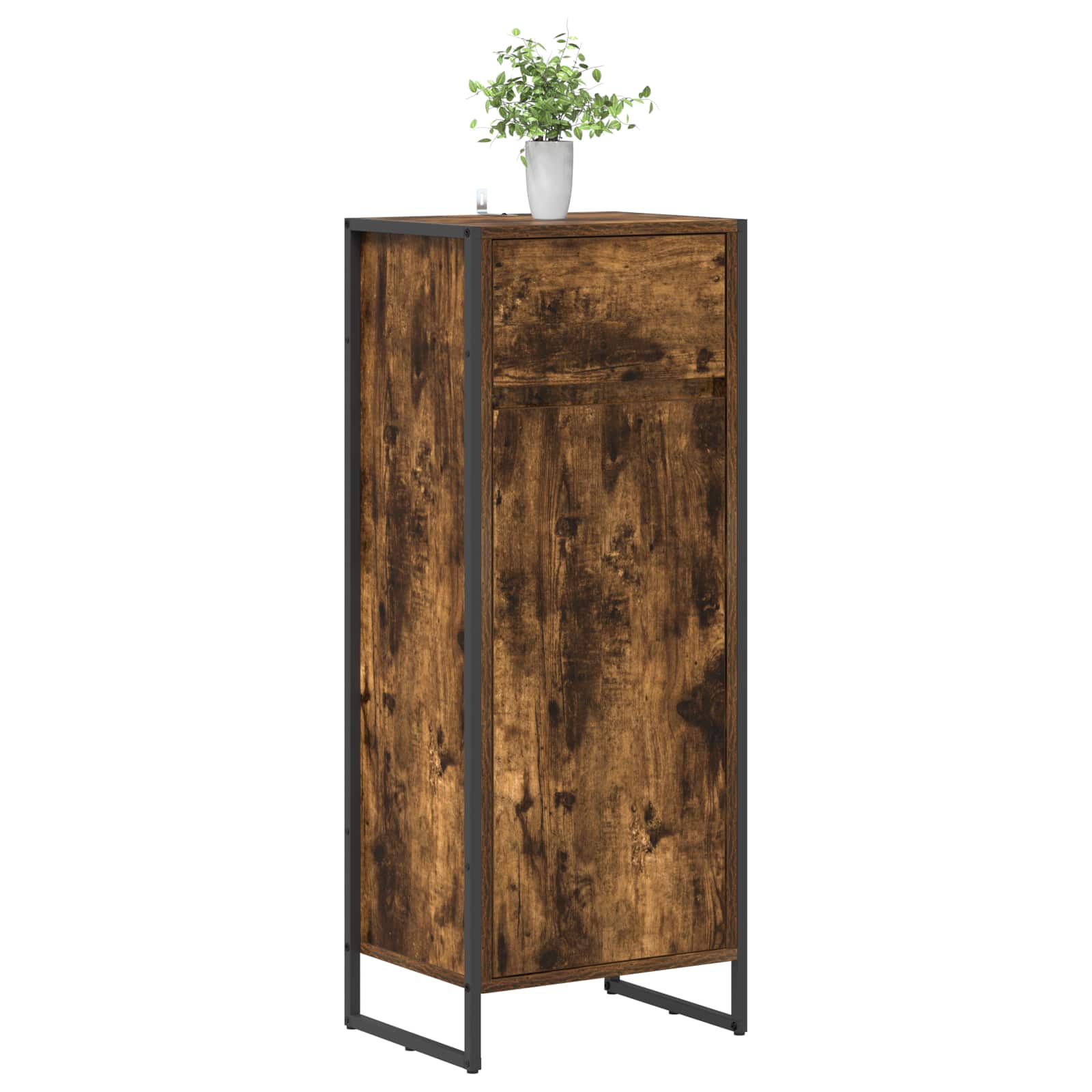Mobile da Bagno con cassetto Quercia Fumosa 40 x 30 x 100 cm | homemem39
