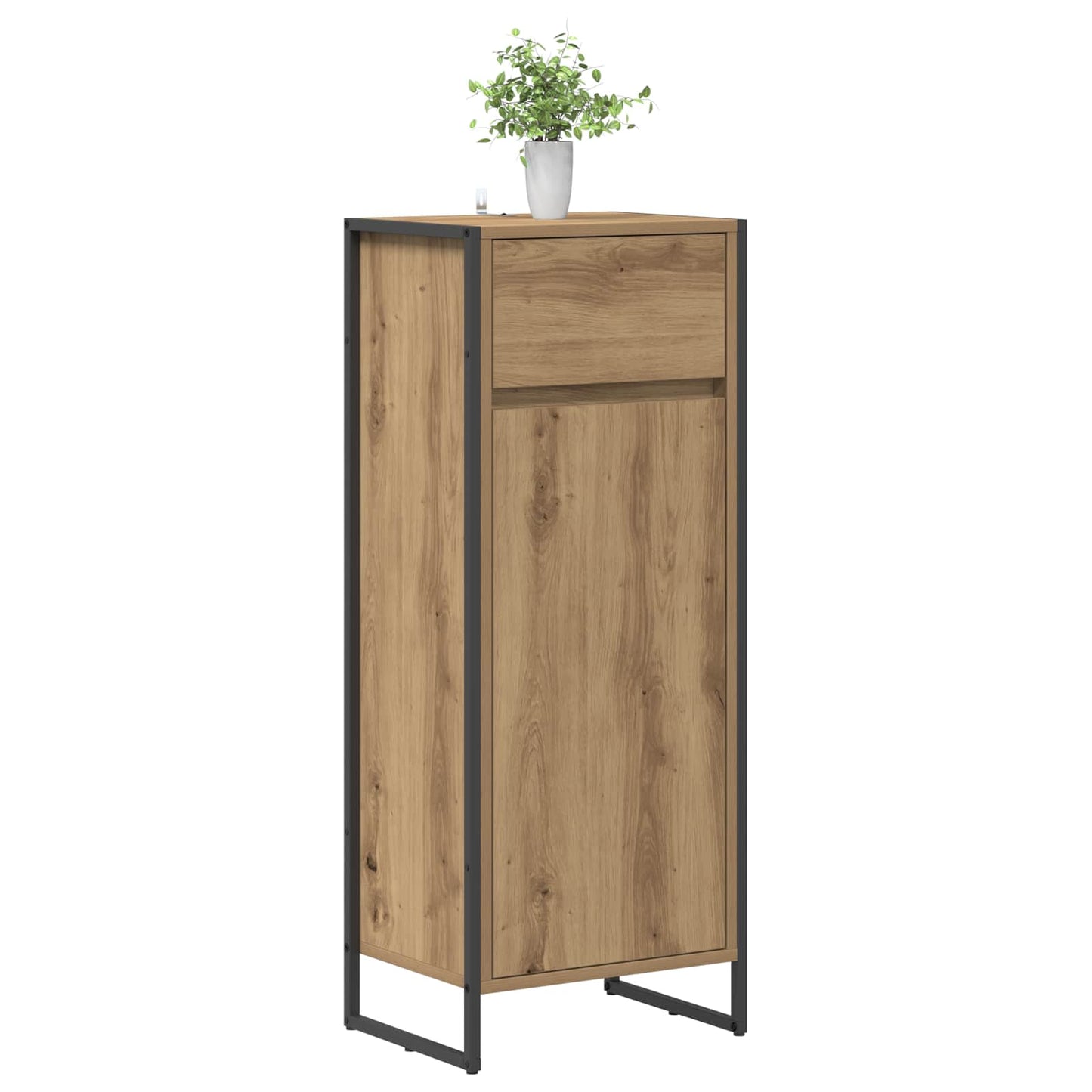 Mobile da Bagno con porta Rovere Artigianale 40 x 30 x 100 cm | homemem39