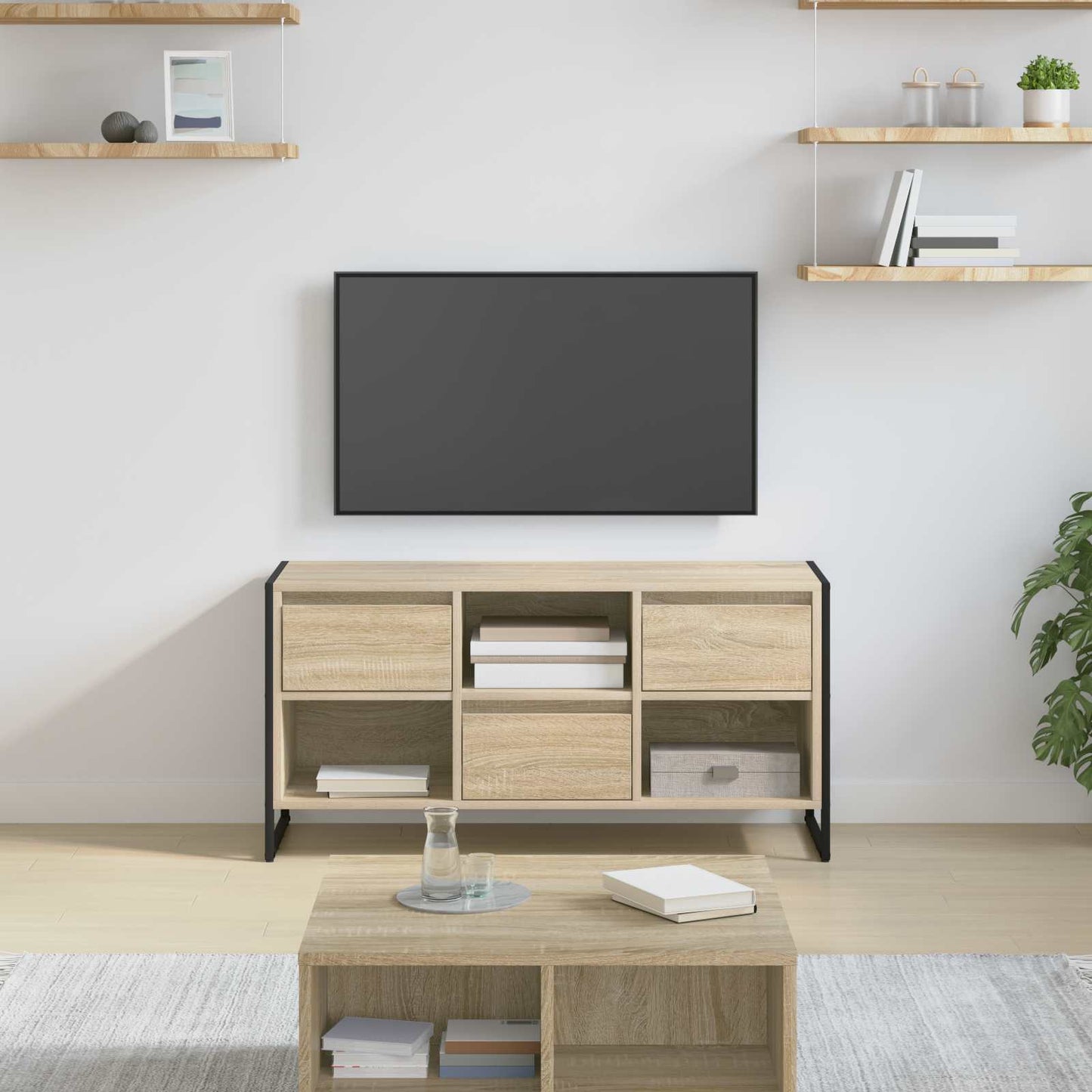 Mobile TV Sonoma 100 x 36 x 49,5 cm Legno multistrato