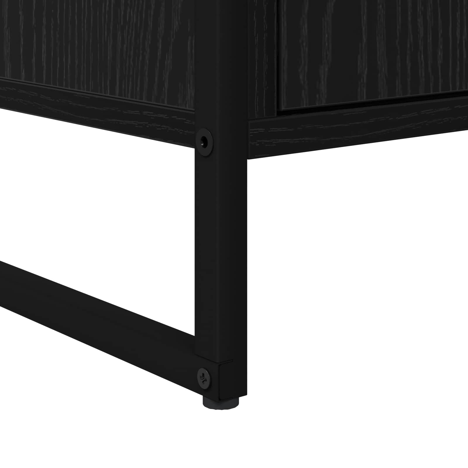 Mobile TV 140 x 36 x 49.5 cm Rovere Nero Legno ingegnerizzato | homemem39