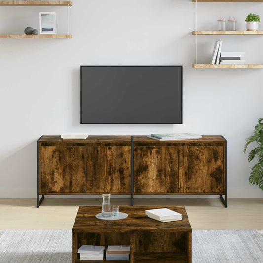 Mobile TV Quercia Fumosa 140 x 36 x 49.5 cm Legno multistrato