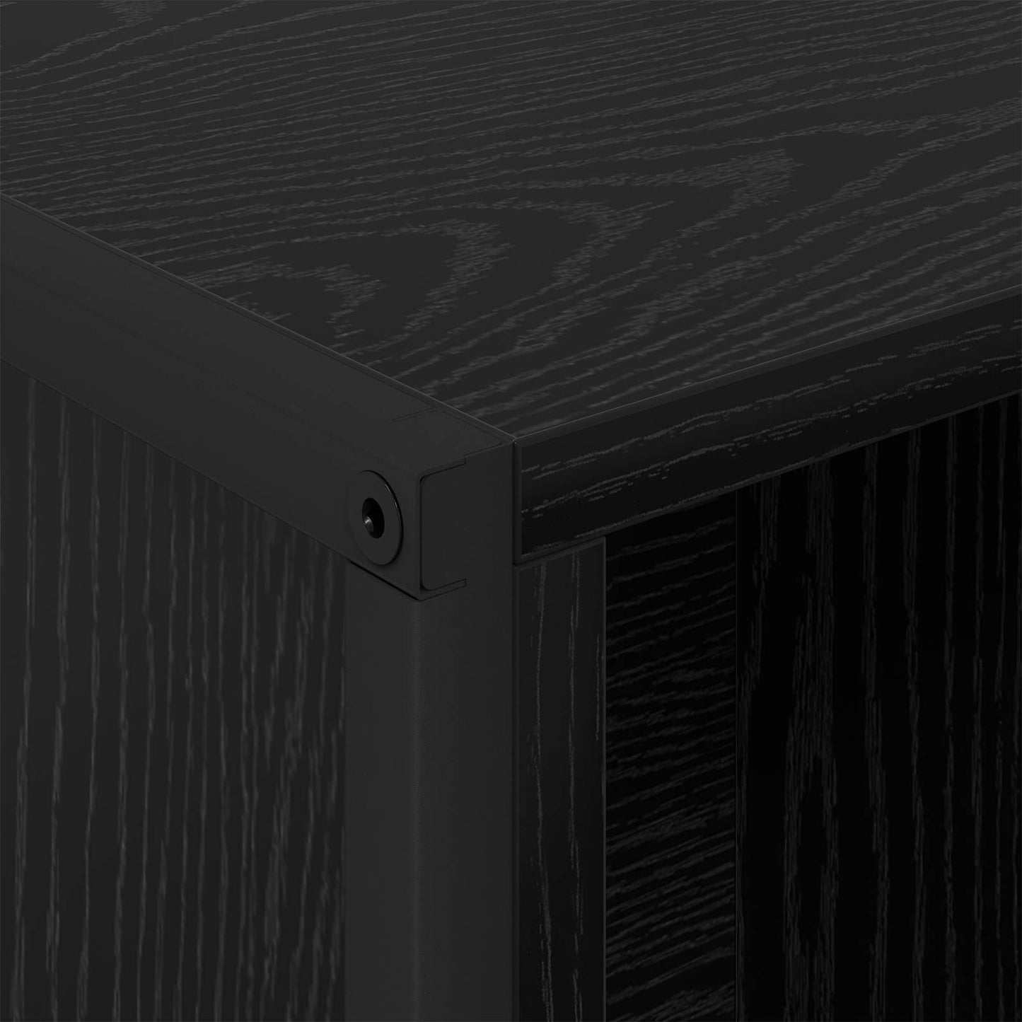 Armadio per Libri Rovere Nero 99.5 x 30 x 108.5 cm