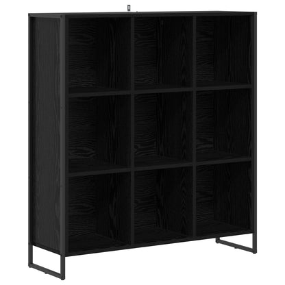 Armadio per Libri Rovere Nero 99.5 x 30 x 108.5 cm